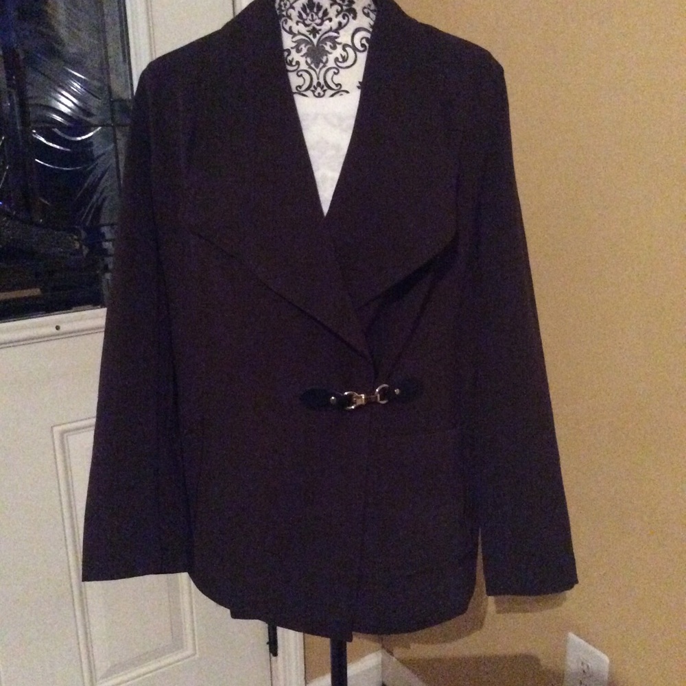 Chico brown blazer size 1 NWT